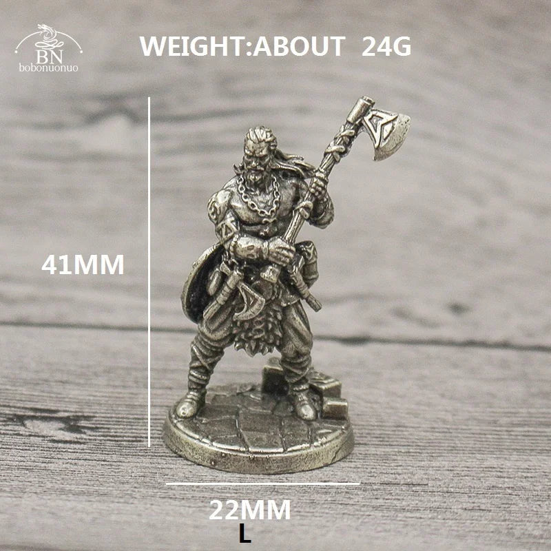 1PCS War Chess Table Game Ornaments Decorations Crafts Copper Undead Skeleton Soldiers Dolls Army Legion Model Toy Figurine
