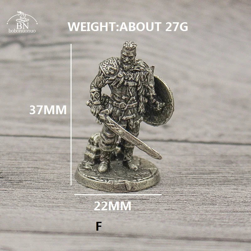1PCS War Chess Table Game Ornaments Decorations Crafts Copper Undead Skeleton Soldiers Dolls Army Legion Model Toy Figurine
