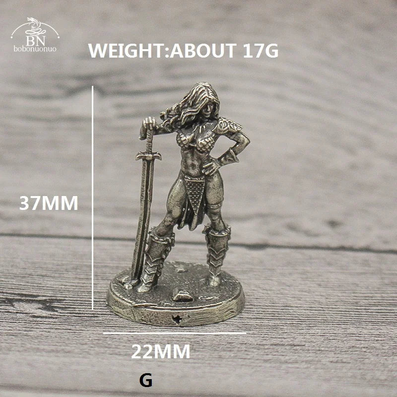 1PCS War Chess Table Game Ornaments Decorations Crafts Copper Undead Skeleton Soldiers Dolls Army Legion Model Toy Figurine