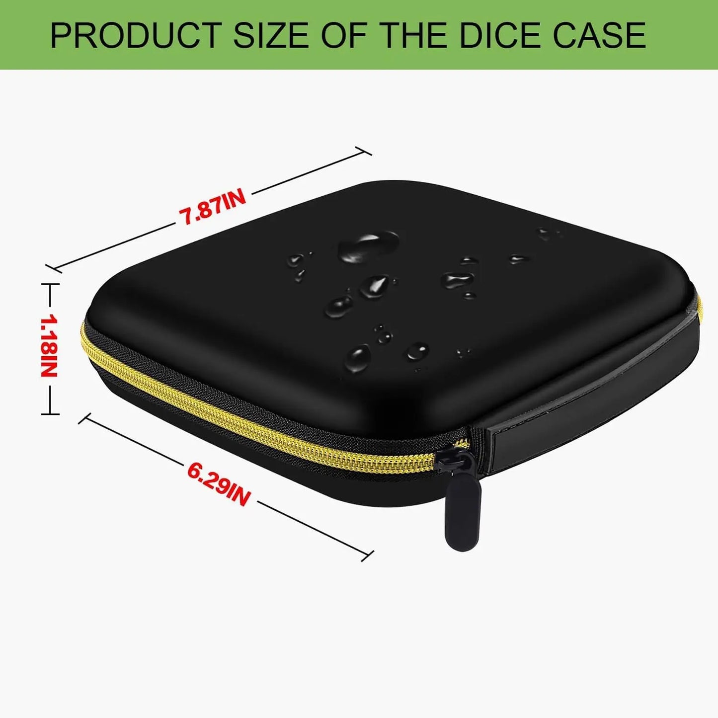 35+ Dice Case Box Tray, Storage Holder for DND Dice Set, for D&D Dungeons and Dragons 7-Die Polyhedral Dice, storage bags