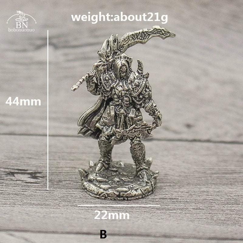 1PCS War Chess Table Game Ornaments Decorations Crafts Copper Undead Skeleton Soldiers Dolls Army Legion Model Toy Figurine