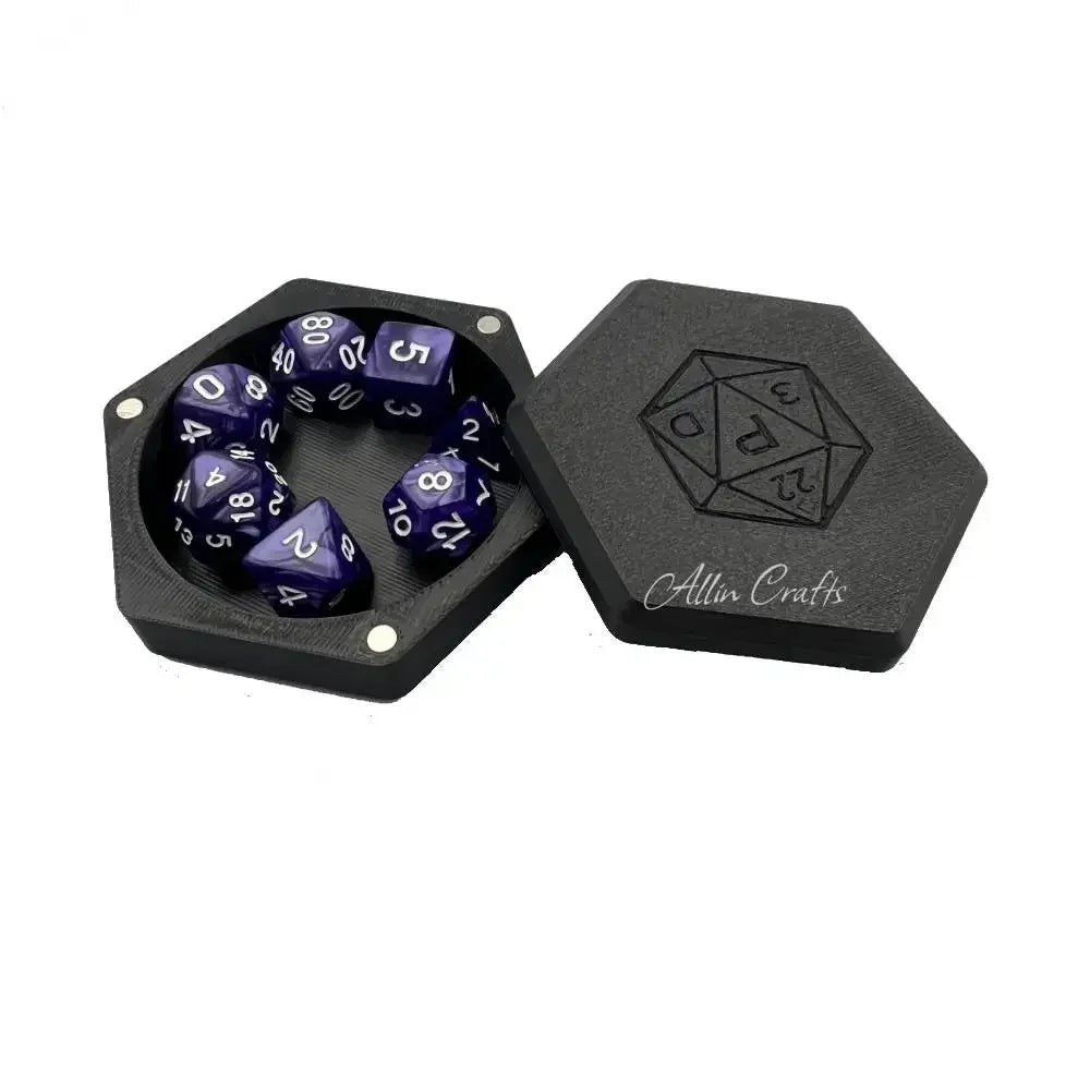 DND Dice tray, Dice box for Role Play Games Players Dungeons and Dragon D&D Dice Collection Box Board Game RPG Resin Dice Tray