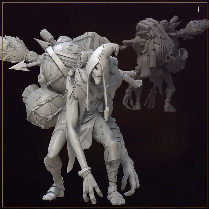 32mm , miniature model resin figure ,Merchants of the dark alley , Unassembled and unpainted kit