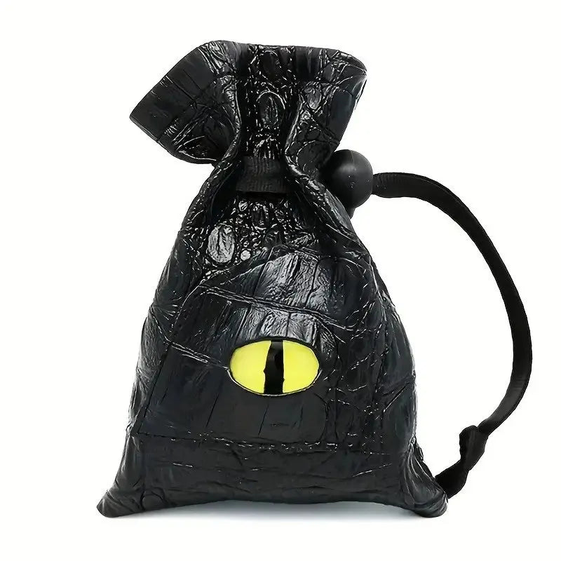 1pc Drawstring Dice Bag PU Leather DND Dice Pouch Tarot Oracle Cards Storage Bag for D&D Dice, Coins and Accessories