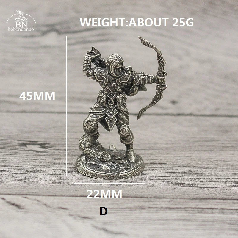 1PCS War Chess Table Game Ornaments Decorations Crafts Copper Undead Skeleton Soldiers Dolls Army Legion Model Toy Figurine