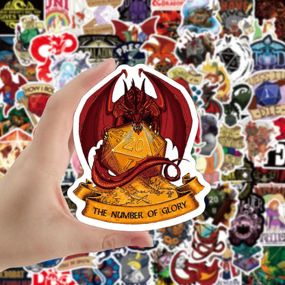 10/50/100PCS Game Dungeons & Dragons Stickers Cool Cartoon Graffiti Sticker Decorative Graffiti Sticker Toys for Guitar Bike