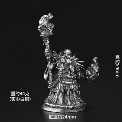 Metal Bronze Dragon and Dungeon Soldier Model Handmade Gift Ornament Desktop Game Ornament Chess Toy