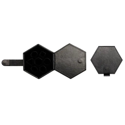 New PU Leather Dice Storage Bag Can Hold 7 Dice Protective DND Bundle Pocket Hexagon DND Dice Tray