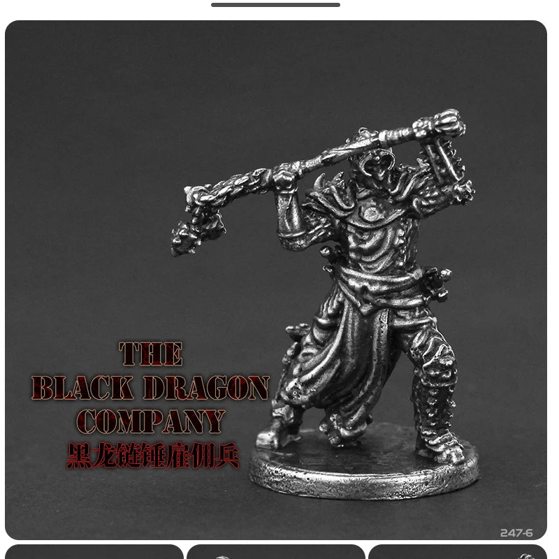 White Brass War Legions Fearless Knight Soldier Models Miniature Figurine Collections Metal Chess Piece Table Game Ornament