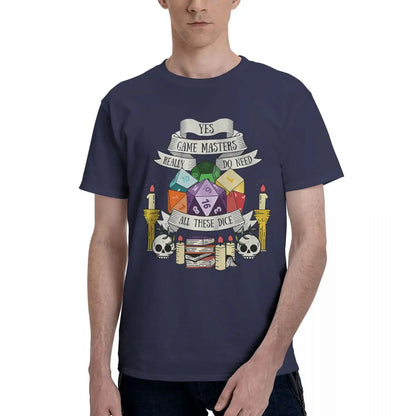 Dungeon And Dragons Dice 100% Cotton Casual Breathable Confortable Men Top Mens Designer Clothes Men T-Shirt
