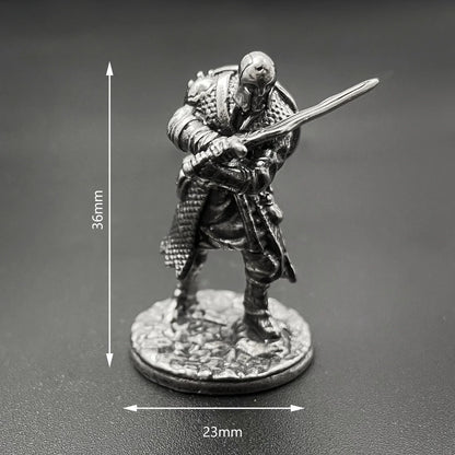 1pcs Ancient Spartan Rome Soliders Figurines Miniatures Vintage Metal Soldiers Model Statue Desktop Ornament Gift