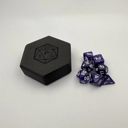 DND Dice tray, Dice box for Role Play Games Players Dungeons and Dragon D&D Dice Collection Box Board Game RPG Resin Dice Tray