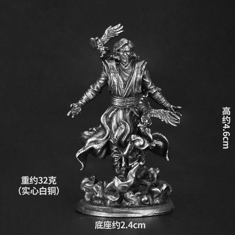 White Copper Metal Soldier Model Action Figures Board Game Miniature Ornament Accessories Piece Creative Toys Gift Desktop Decor