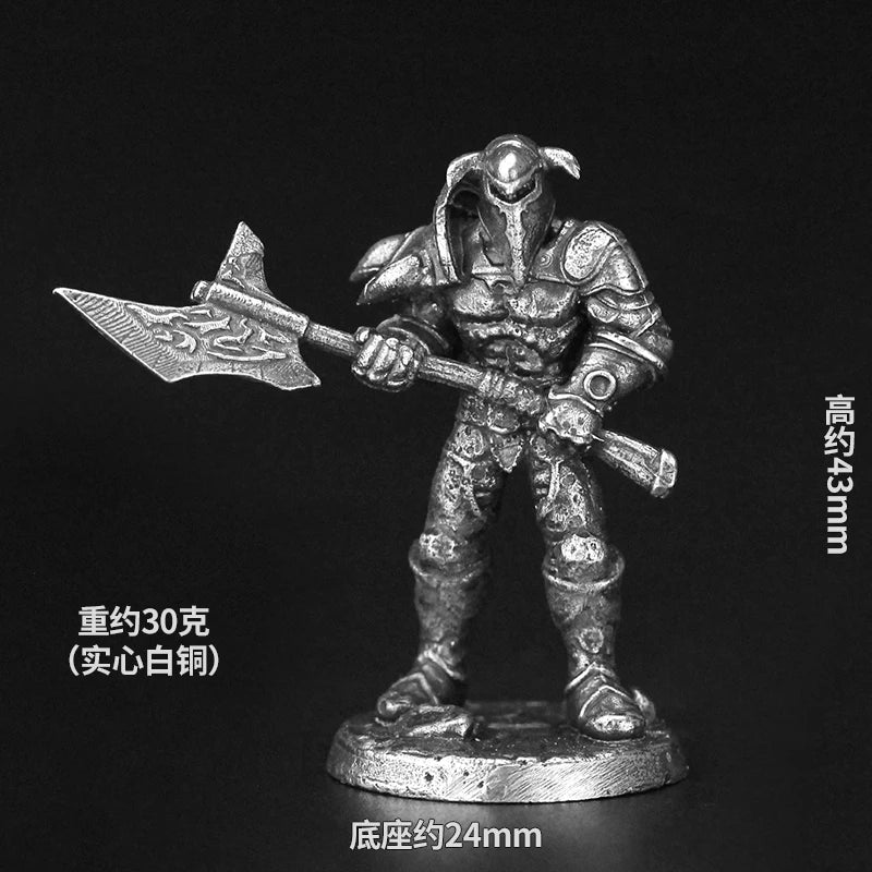 Bronze Metal Demonic Beast Dark Ranger Soldier Model Sacred Sacrifice figurine embossed tabletop game pieces