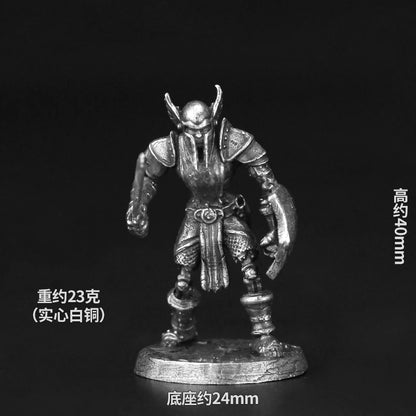 Bronze Metal Demonic Beast Dark Ranger Soldier Model Sacred Sacrifice figurine embossed tabletop game pieces