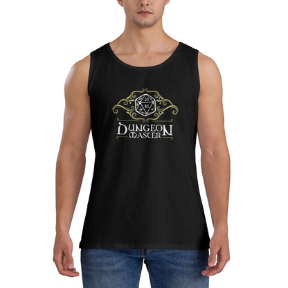 Dragons Dungeons Master Tank Top Man's  Bodybuilding Oversize Tops Beach Trendy Design Sleeveless Shirts