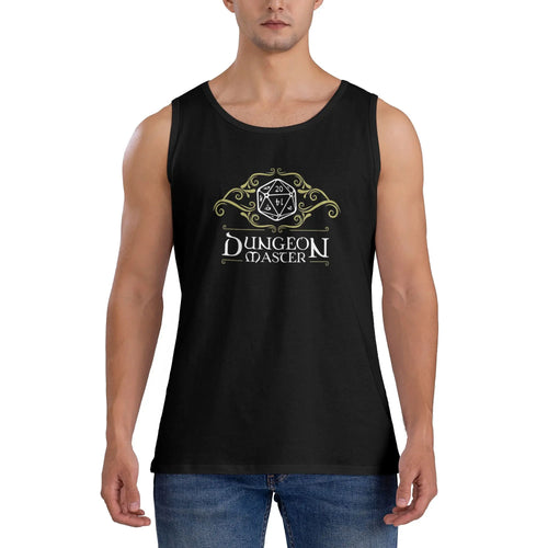 Dragons Dungeons Master Tank Top Man's  Bodybuilding Oversize Tops Beach Trendy Design Sleeveless Shirts