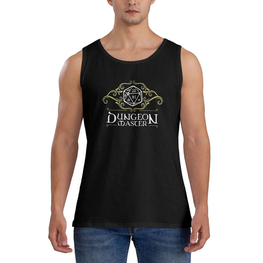 Dragons Dungeons Master Tank Top Man's  Bodybuilding Oversize Tops Beach Trendy Design Sleeveless Shirts