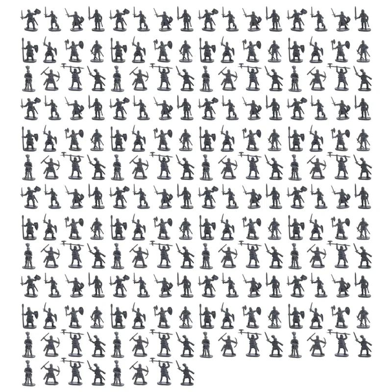 1:72 200/Set Plastic Ancient Soldier Figures Toy Archaic Soldiers Men Swordsman Action Figure DIY War Scene Toys