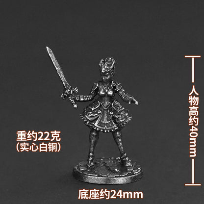 Metal Dark Abyss Little Soldier Toy Model Handmade Finished Automobile Parts Game Chess Jewelry Boy Toy Gift