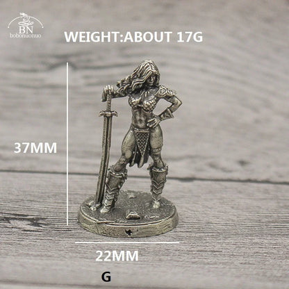 1PCS War Chess Table Game Ornaments Decorations Crafts Copper Undead Skeleton Soldiers Dolls Army Legion Model Toy Figurine