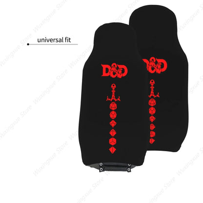 Dungeons Front Seat Covers Dragons 2 pcs Car Seat Covers Universal Auto Front Seats Protector Fits for Car,SUV Sedan,Tru
