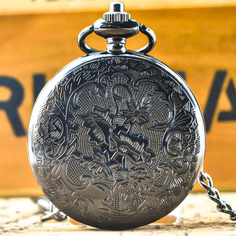 Vintage Octopus Pocket Watch Box 7 Pieces Mini Metal Polyhedron Dice Pendant Necklace Party Board Game Accessories Kids Gifts