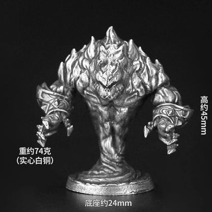 Bronze Metal Demonic Beast Dark Ranger Soldier Model Sacred Sacrifice figurine embossed tabletop game pieces