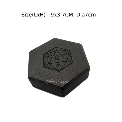 DND Dice tray, Dice box for Role Play Games Players Dungeons and Dragon D&D Dice Collection Box Board Game RPG Resin Dice Tray