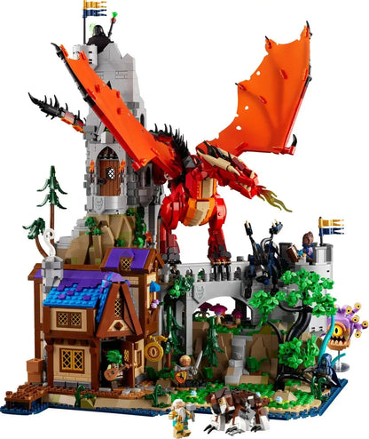 Kalein 3745pcs Dungeons & Dragons Red Dragon21348 Model Building Block Set Assembled Toy Children's Birthday Gift