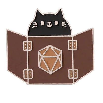 RPG Game Dungeon DnD Dragon Dice D20 Anime Enamel Pin Lapel Badges Manga Brooches for Women Fashion Jewelry Accessories Gifts