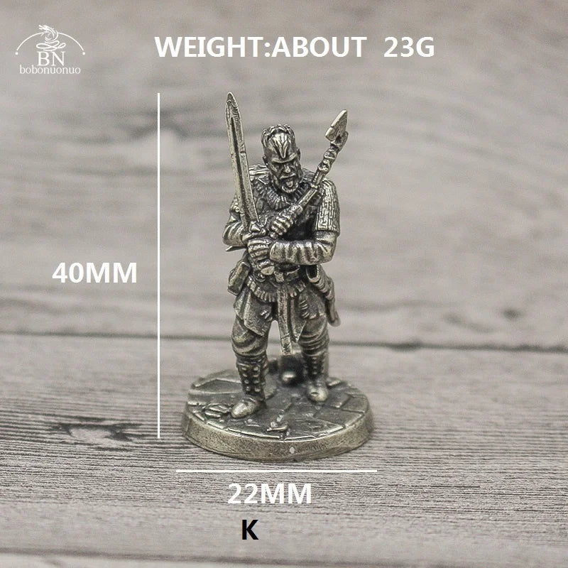 1PCS War Chess Table Game Ornaments Decorations Crafts Copper Undead Skeleton Soldiers Dolls Army Legion Model Toy Figurine