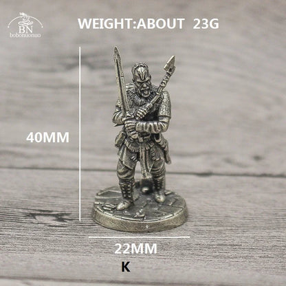 1PCS War Chess Table Game Ornaments Decorations Crafts Copper Undead Skeleton Soldiers Dolls Army Legion Model Toy Figurine