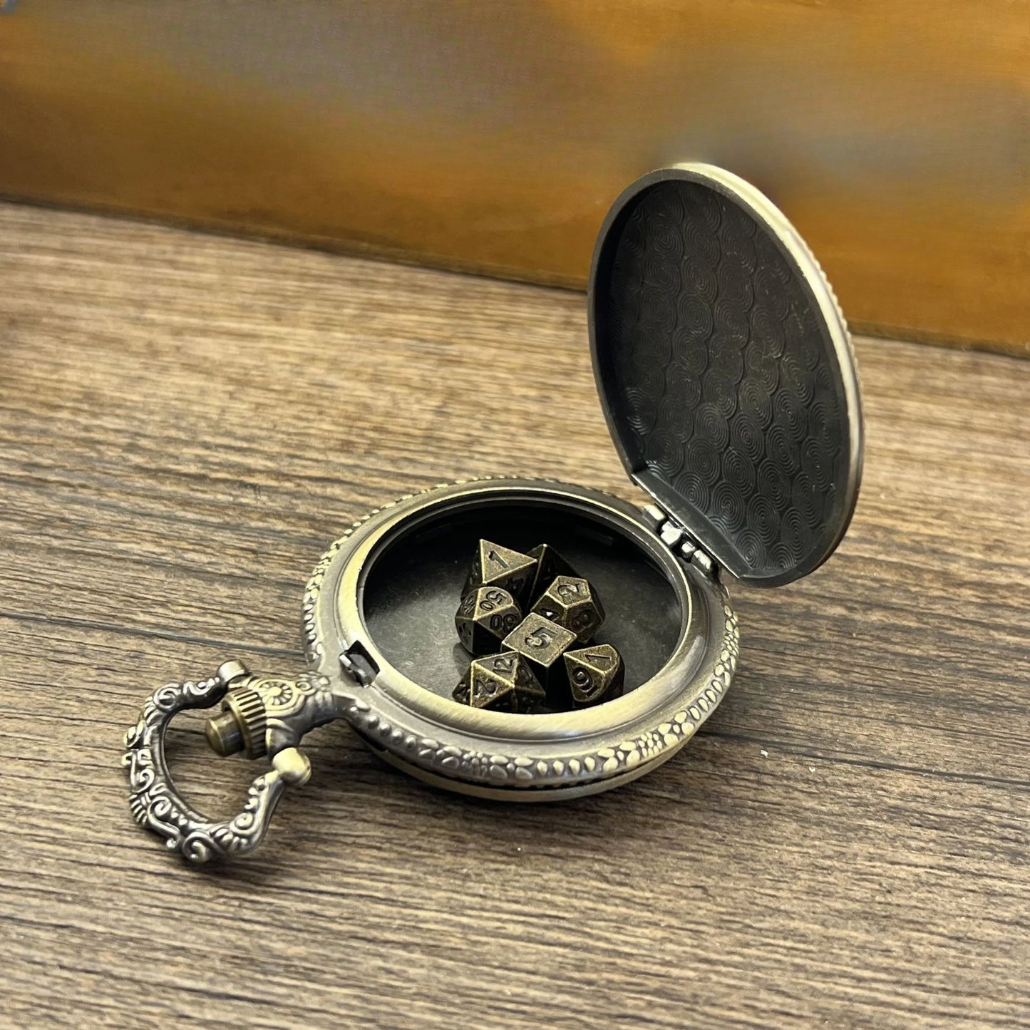 New Dice Anime Theme Pocket Watch Box Pendant Necklace  Board Game Accessories  Fashion Couple Accessories  Gifts  Souvenirs