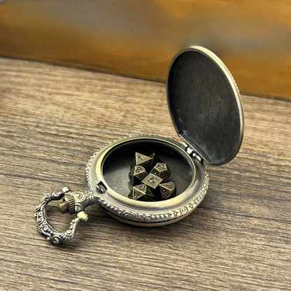 New Dice Anime Theme Pocket Watch Box Pendant Necklace  Board Game Accessories  Fashion Couple Accessories  Gifts  Souvenirs