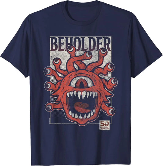 Original Miniso X Dungeons & Dragons 50th Vintage Beholder T-Shirt by Unicorn