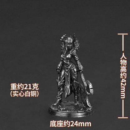 Metal Dark Abyss Little Soldier Toy Model Handmade Finished Automobile Parts Game Chess Jewelry Boy Toy Gift