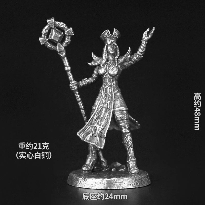 Bronze Metal Demonic Beast Dark Ranger Soldier Model Sacred Sacrifice figurine embossed tabletop game pieces