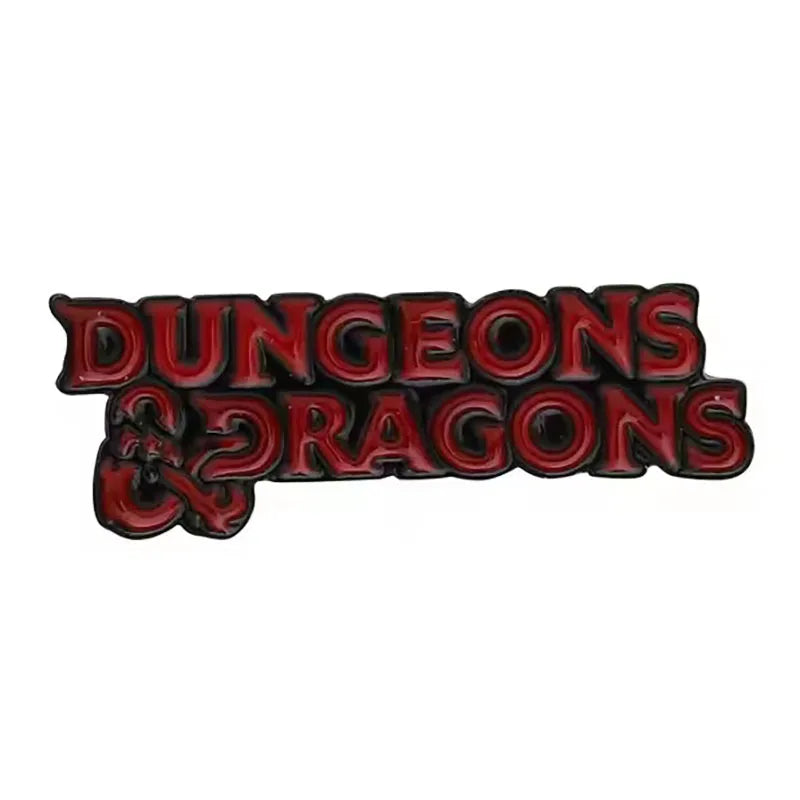 RPG Game Dungeon DnD Dragon Dice D20 Anime Enamel Pin Lapel Badges Manga Brooches for Women Fashion Jewelry Accessories Gifts