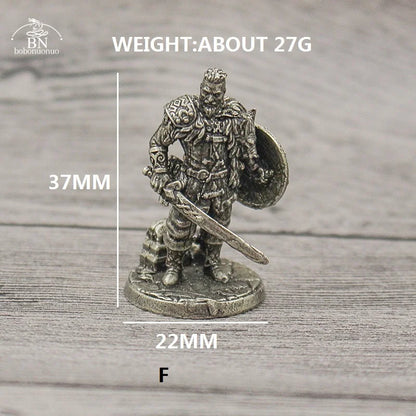 1PCS War Chess Table Game Ornaments Decorations Crafts Copper Undead Skeleton Soldiers Dolls Army Legion Model Toy Figurine