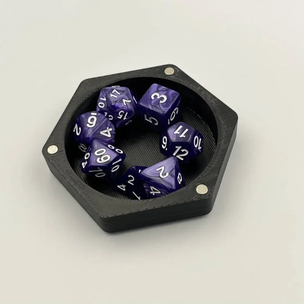 DND Dice tray, Dice box for Role Play Games Players Dungeons and Dragon D&D Dice Collection Box Board Game RPG Resin Dice Tray