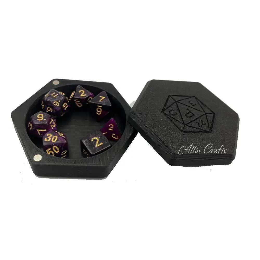 DND Dice tray, Dice box for Role Play Games Players Dungeons and Dragon D&D Dice Collection Box Board Game RPG Resin Dice Tray