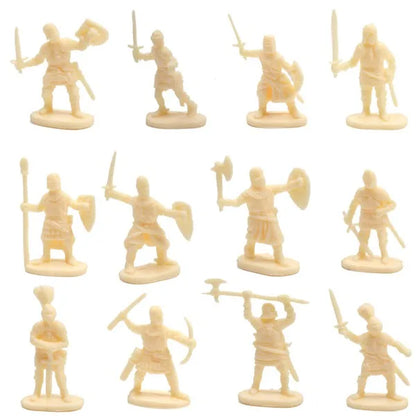 1:72 200/Set Plastic Ancient Soldier Figures Toy Archaic Soldiers Men Swordsman Action Figure DIY War Scene Toys