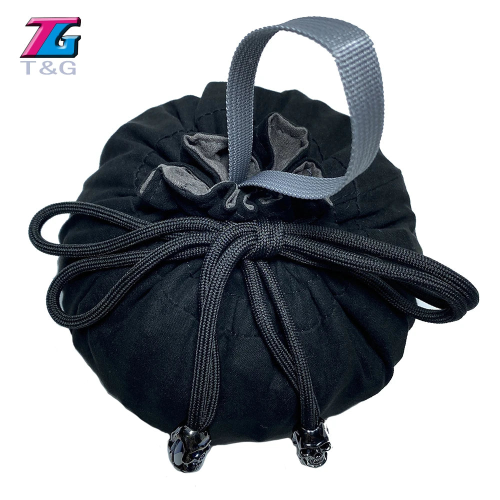 Dice Bag Cloth Storage Pouch High Quality Velvet Pouch Unique Design Large Capacity Easy Carrying For DND RPG Game Accessories