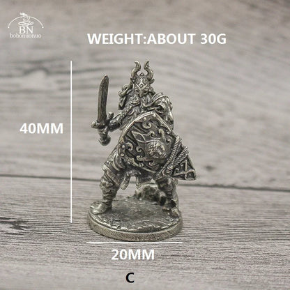 1PCS War Chess Table Game Ornaments Decorations Crafts Copper Undead Skeleton Soldiers Dolls Army Legion Model Toy Figurine