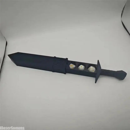 3D Printed Sword-shaped Storage Box for DND RPG TRPG Games Dice DND Game Role 22mm Dice Holder Desktop Ornament Storage Boxes