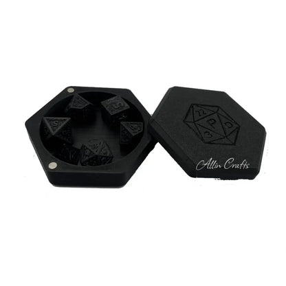 DND Dice tray, Dice box for Role Play Games Players Dungeons and Dragon D&D Dice Collection Box Board Game RPG Resin Dice Tray
