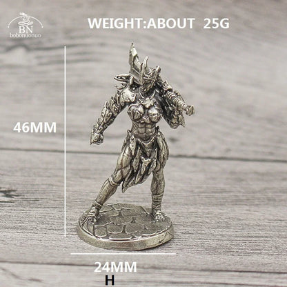 1PCS War Chess Table Game Ornaments Decorations Crafts Copper Undead Skeleton Soldiers Dolls Army Legion Model Toy Figurine