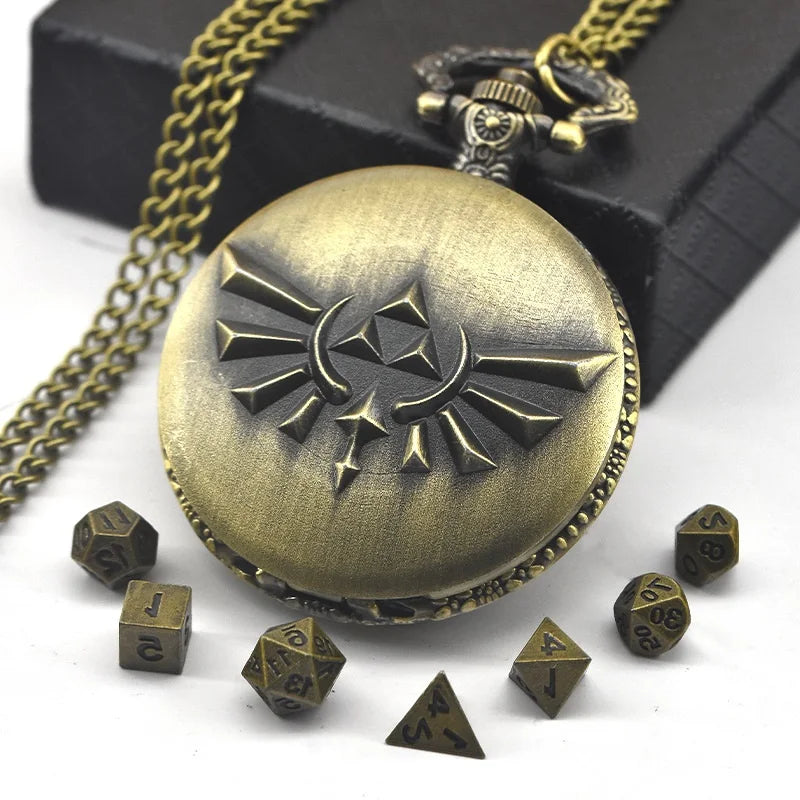 New Dice Anime Theme Pocket Watch Box Pendant Necklace  Board Game Accessories  Fashion Couple Accessories  Gifts  Souvenirs
