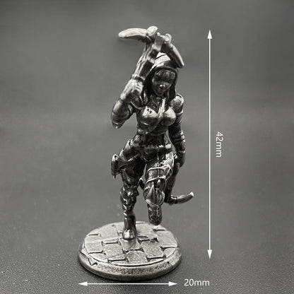 1pcs Ancient Spartan Rome Soliders Figurines Miniatures Vintage Metal Soldiers Model Statue Desktop Ornament Gift